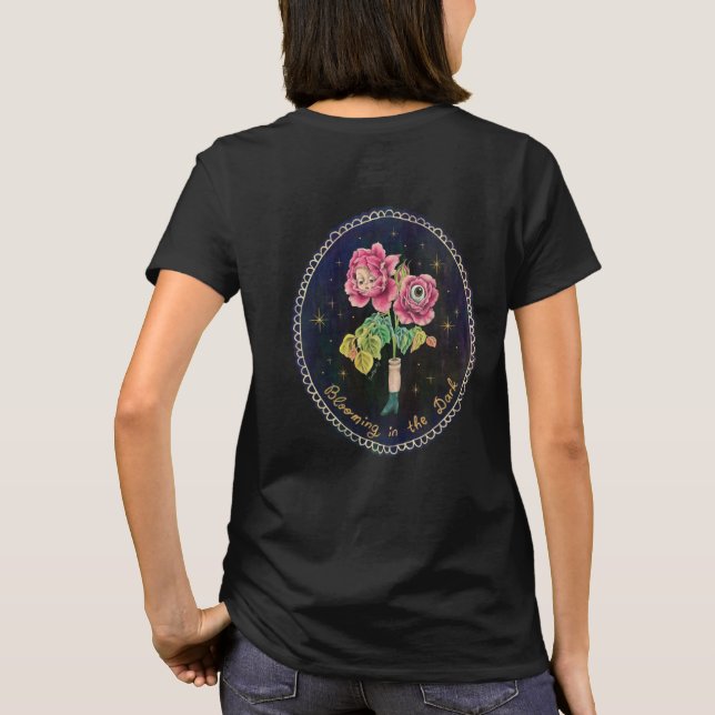 T-shirt Blooming in the Dark  (Dos)