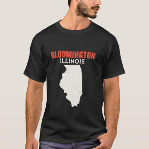 T-shirt Bloomington Illinois USA State America Travel Illi