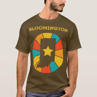 T-shirt Bloomington Indiana Vintage Souvenir détendu 1