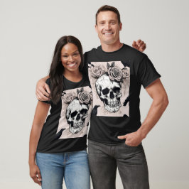 T-shirt Blooms et os de la réverie gothique