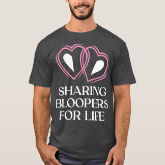 T-shirt Bloopers de mariage drôles de mariée et pour la vi
