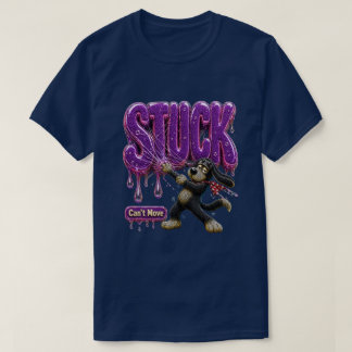 T-shirt Bloqué Impossible de bouger Drôle Sarcasme