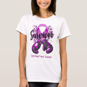 T-shirt Blossom Gynécologique Cancer Guerrier Survivant