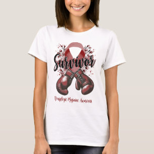 T-shirt Blossom Hemiplegic Migraine Guerrier Survivant