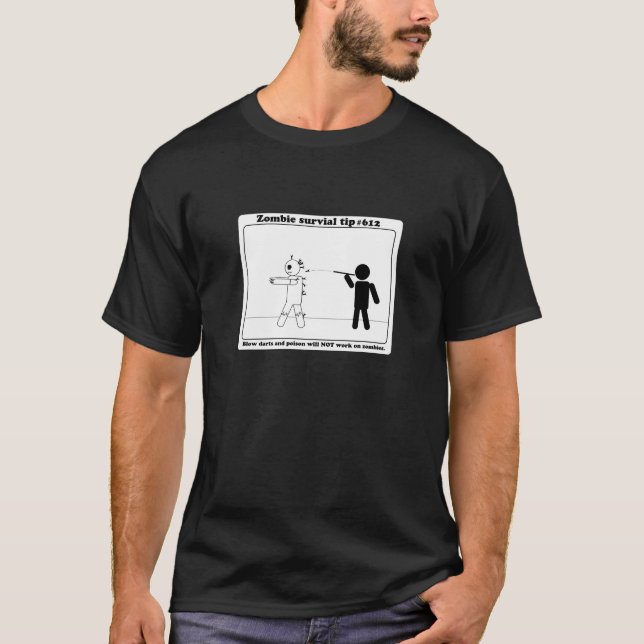 T-shirt Blowdarts et poison ne travailleront pas aux (Devant)