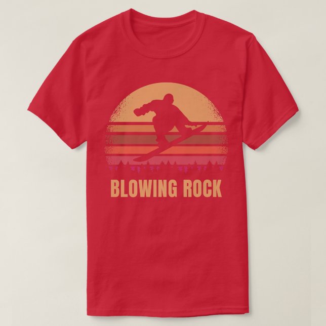 T-shirt Blower Rock North Carolina Snowboard NC Outdoo (Design devant)