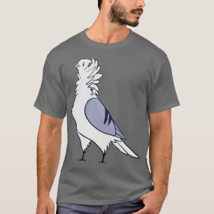 T-shirt Blue Bar Old German Owl Pigeon 2