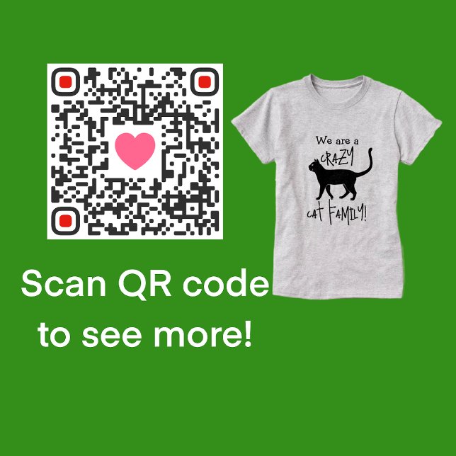 T-shirt Blue Black Personnalisé Crazy Cat Papa (Scan QR code to see more!)