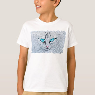 T-shirt Blue Eyed Fluffy Cat