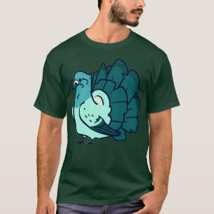 T-shirt Blue Fantail Pigeon