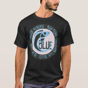 T-shirt Blue Iguana Étiquette privé
