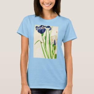 T-shirt Blue Iris - imprimé japonais aquarelle