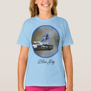 T-shirt Blue Jay Painting