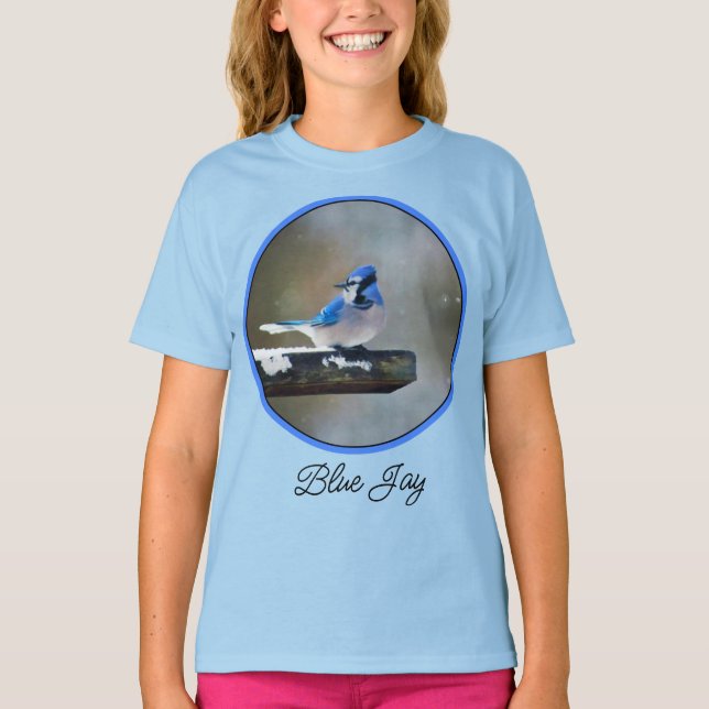 T-shirt Blue Jay Painting (Devant)