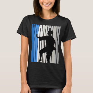 T-shirt Blue Karate Champion Girions Birthday Competition 