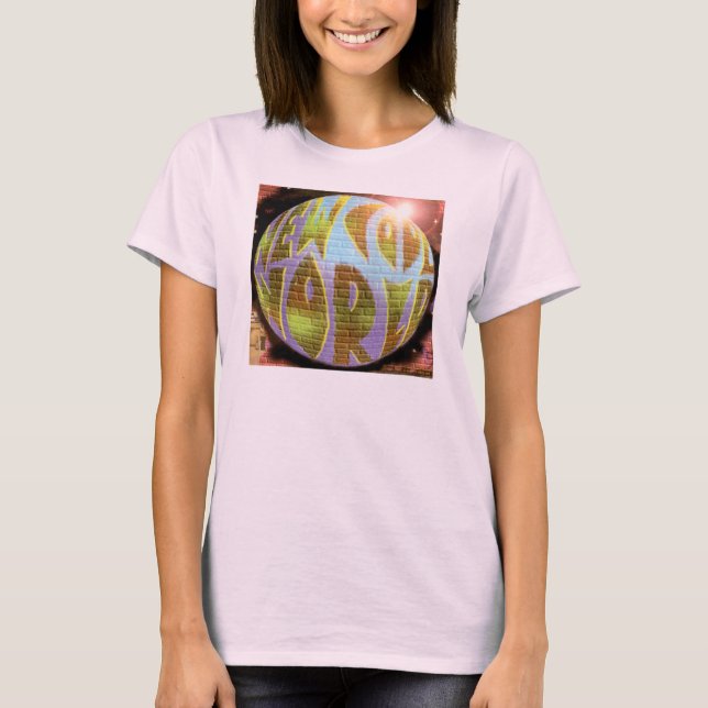 T-shirt Blue Ladies "NCW" CD Planet à manches longues (Devant)