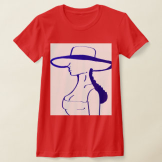 T-shirt Blue Lady