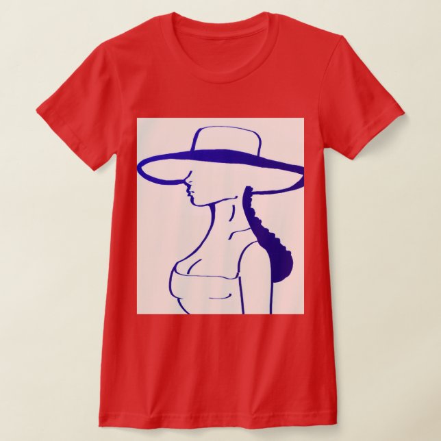 T-shirt Blue Lady (Poser)