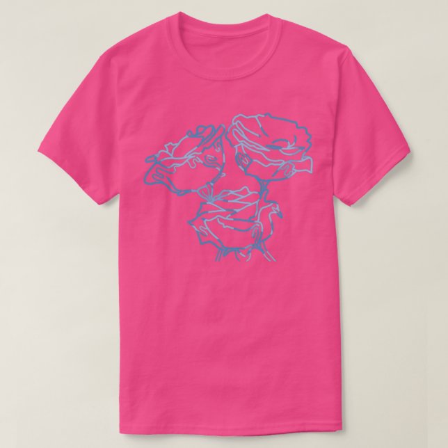 T-shirt Blue Lisianthus (Design devant)