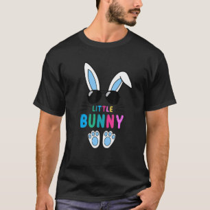 T-shirt Blue Little Bunny Joyeux jour de Pâques avec le ve