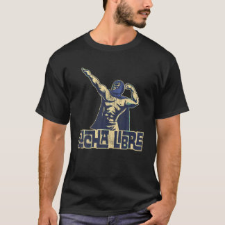 T-shirt Blue Luchador Lucha Libre Mexicaine Lutte T Shir