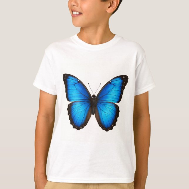 T-shirt Blue Morpho Brilliance (Devant)
