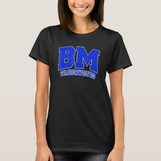 T-shirt Blue Mountain Community College Timberwolves 01 (Devant)