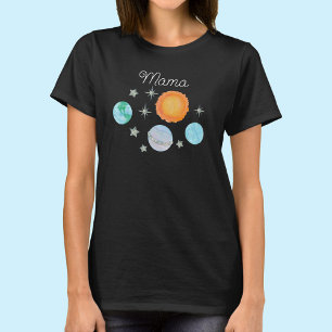 T-shirt Blue Premier Voyage Autour Du Soleil Mama 1er anni