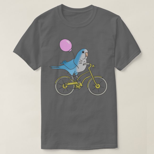 T-shirt Blue Quaker à vélo Funny Parrot propriétaire Anima (Design devant)
