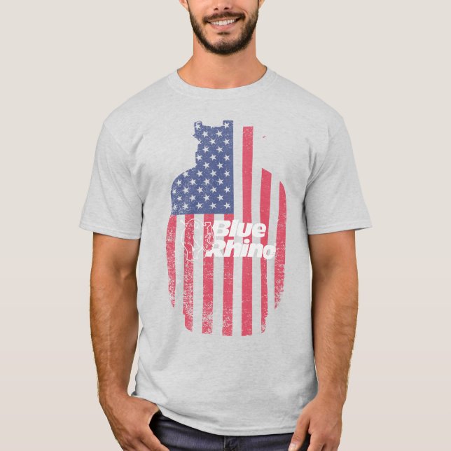 T-shirt Blue Rhino "American Tank" (couleur) (Devant)