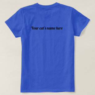 T-shirt Blue Ridge Maine Coons Chat Face Personnalisée Ret