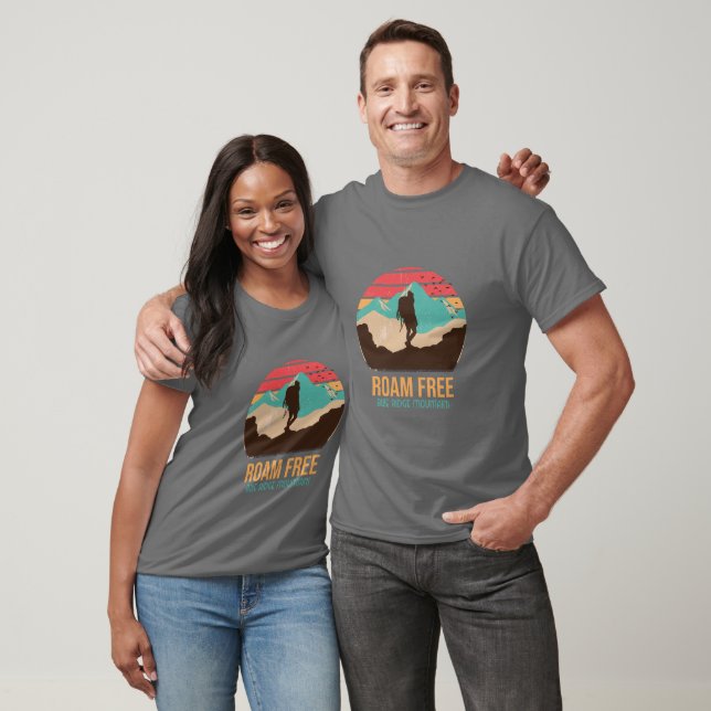 T-shirt Blue Ridge Mountain Roam Randonnée libre Chemise e (Unisexe)