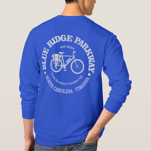T-shirt Blue Ridge Parkway (cyclisme) (Dos)