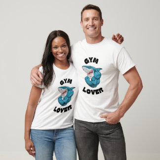 T-shirt Blue Shark Gym Tee | Entraînement amusant pour l'a
