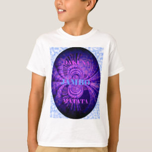 T-shirt Blue Sky Hakuna Matata Kenya Giraffe Tissé Art C