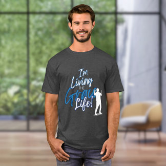 T-shirt Blue Urban Je vis la vie grâce Sillouette