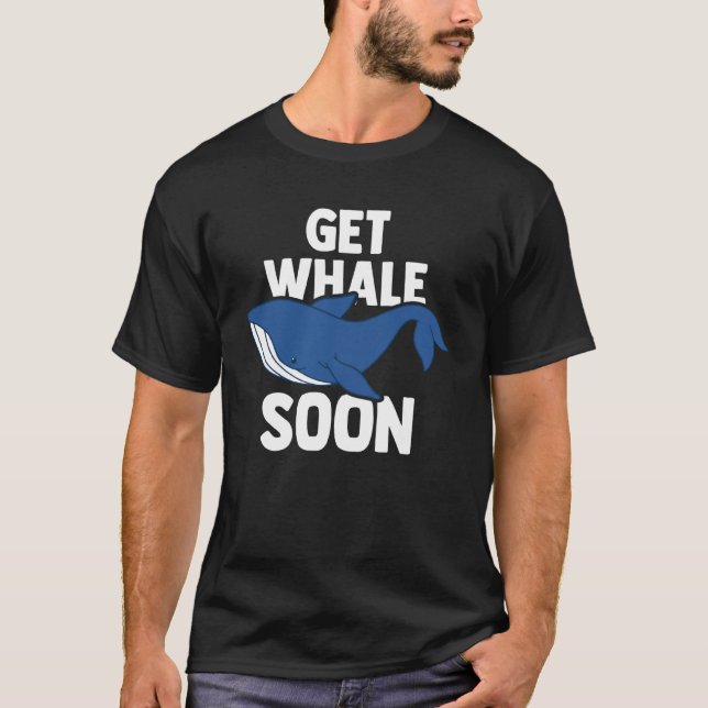 T-shirt Blue Whale Marine Mammal & Whale Watching (Devant)