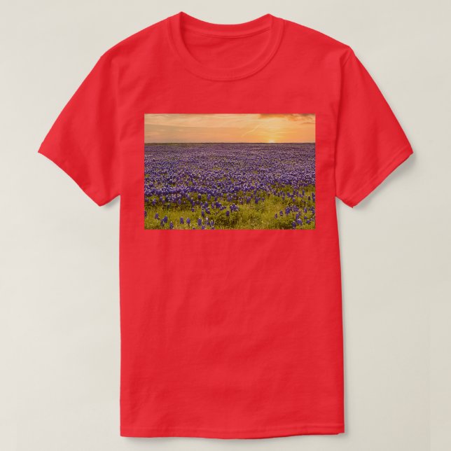 T-shirt Bluebonnets Texas 6 (Design devant)