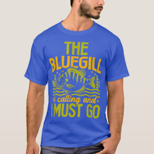 T-shirt Bluegill Appelle Le Poisson D'Eau Douce À La Poitr