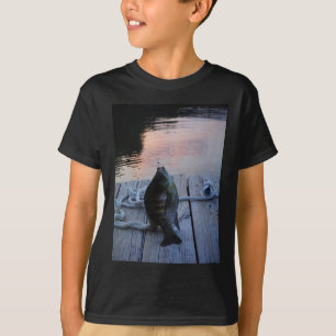 T-shirt Bluegill au coucher du soleil Lac Arrowhead