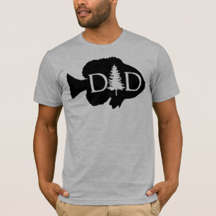 T-shirt Bluegill Fishing Papa Silhouette   FÊTE DES PÈRES