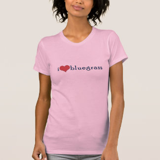 T-shirt bluegrass du coeur i