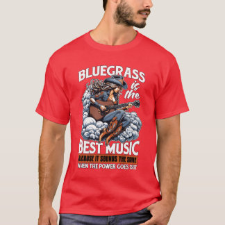 T-shirt Bluegrass Ishe Meilleure Musique Aime Le Pays Musi