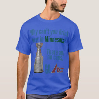 T-shirt BlueGreen Colorado vs Minnesota Hockey 2 Cups to N