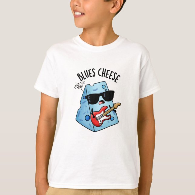 T-shirt Blues Fromage amusant Pun de nourriture (Devant)
