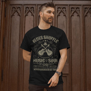 T-shirt Blues Shuffle Musique De L'Âme Pour Musiciens