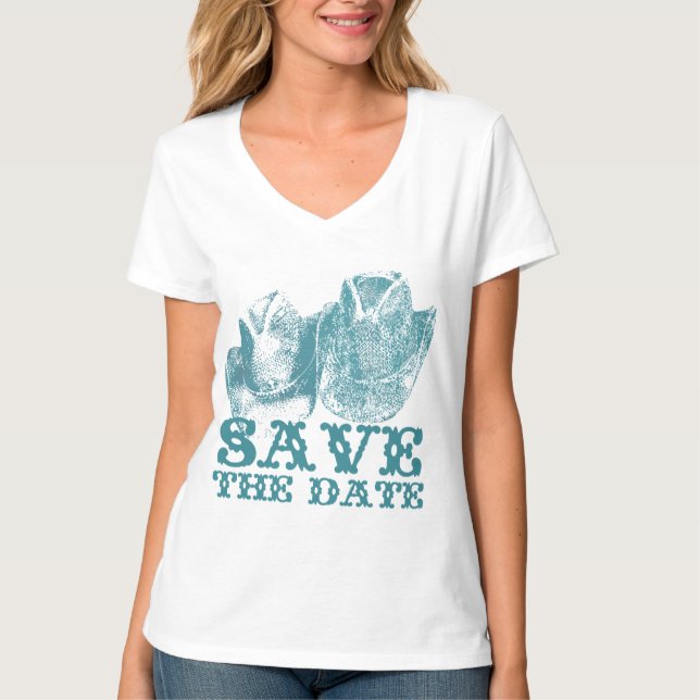 T-shirt Bluestone Turquoise Western Horse Ranch Farm Maria (Devant)