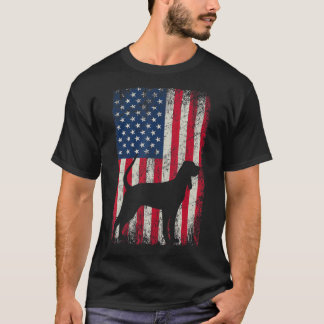 T-shirt Bluetick Coonhound 4 Juillet American US Drapeau C