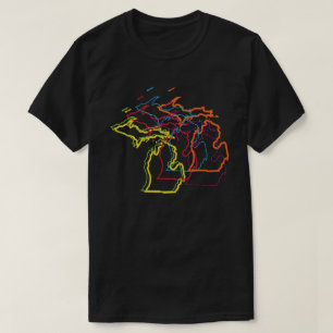 T-shirt blur de la fierté du michigan
