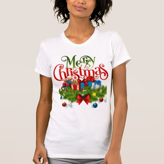 T-shirt Blusa camiseta de natal  (Devant)